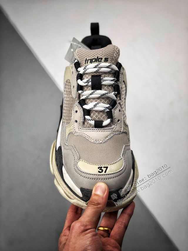 Balenciaga經典款男女鞋 巴黎世家頂級版本Triple-S 17老爹鞋 Balenciaga情侶款老爹鞋  hdbl1223